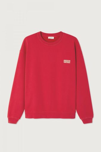 SUDADERA ROJA CON LOGO PLIZZY | AMERICAN VINTAGE