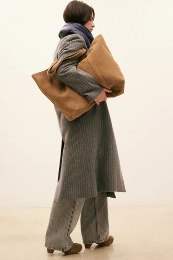 BOLSO GRANDE DE ANTE BEIGE | HOD PARIS