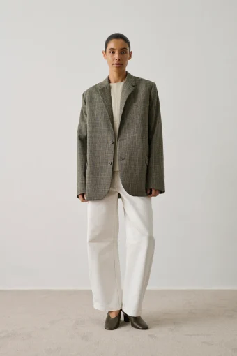 CHAQUETA DE SASTRE DE CUADROS HERMOSA  | SOEUR PARIS