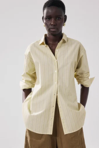 CAMISA AMARILLA RAYAS CHARTLOT | HARTFORD