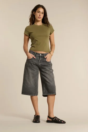 BERMUDA VAQUERA GRIS | LABDIP