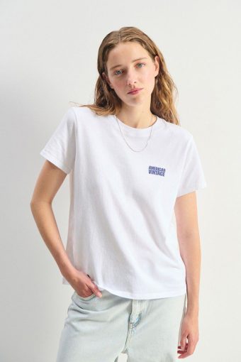 CAMISETA DE MANGA CORTA BLANCA | AMERICAN VINTAGE