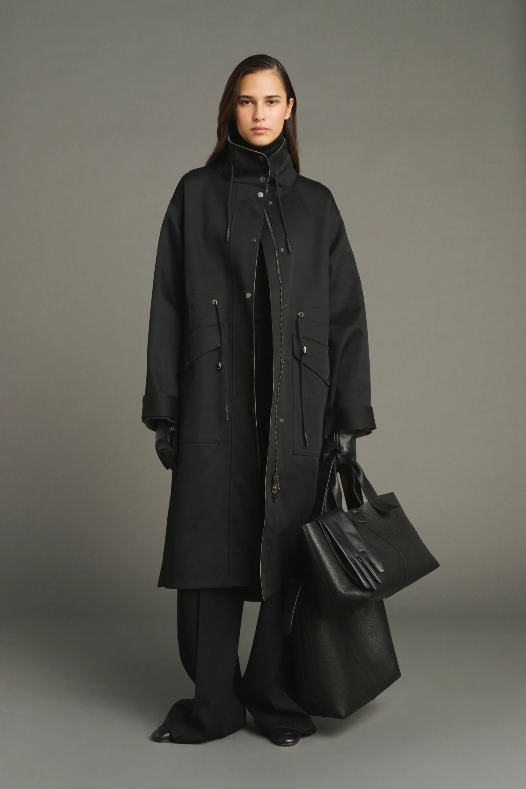 PARKA LUCE REVERSIBLE NEGRO Y BEIGE DE ALGODÓN SOEUR