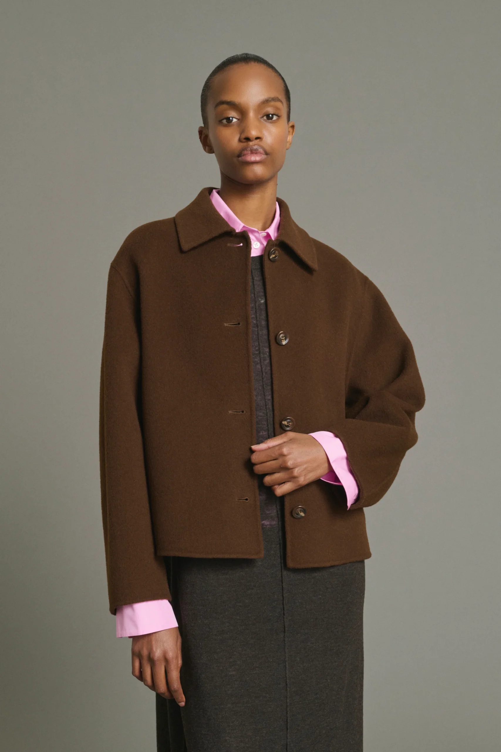 CHAQUETA GYODA CHOCOLATE DE LANA SOEUR