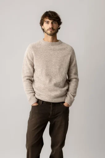 JERSEY CARLOS DE PUNTO GRIS CLARO JASPEADO MOS MOSH GALLERY