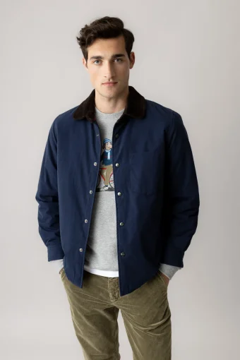 CHAQUETA CALLUM AZUL MARINO MOS MOSH GALLERY
