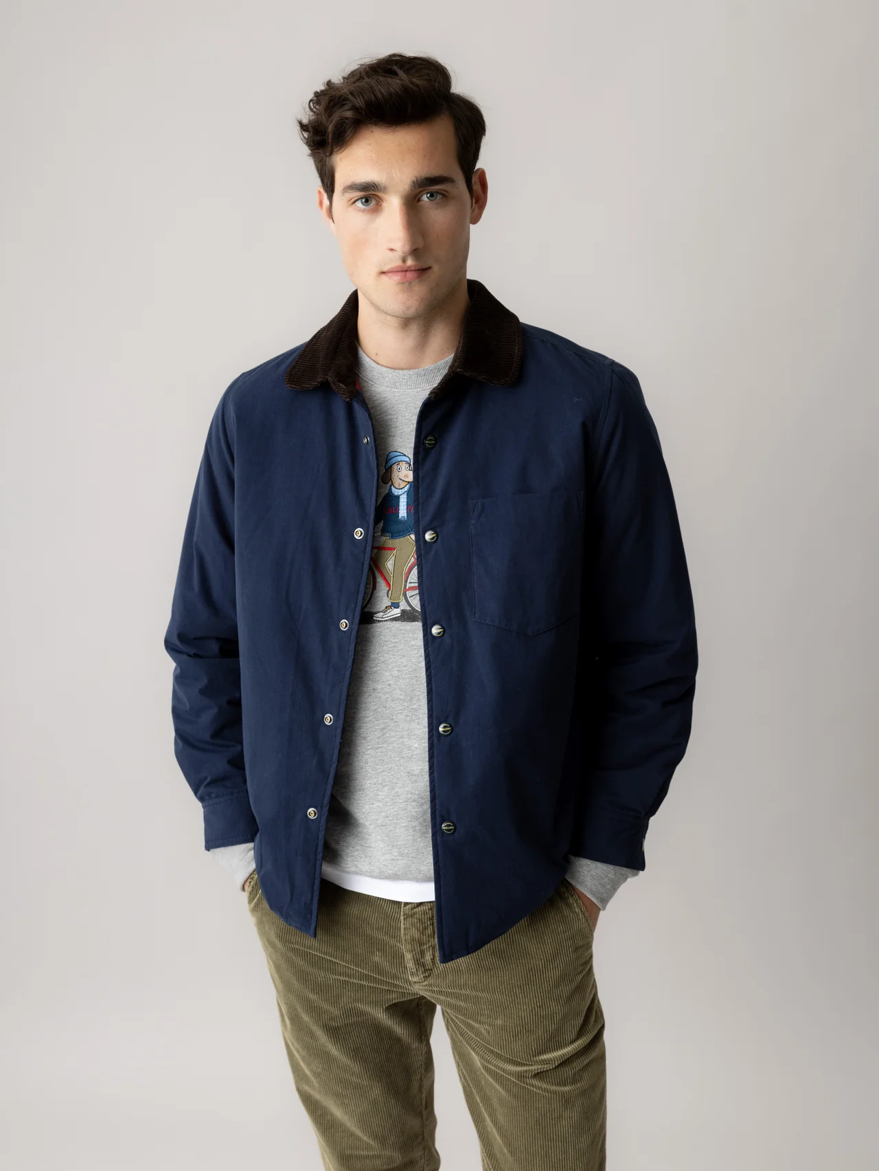 CHAQUETA CALLUM AZUL MARINO MOS MOSH GALLERY