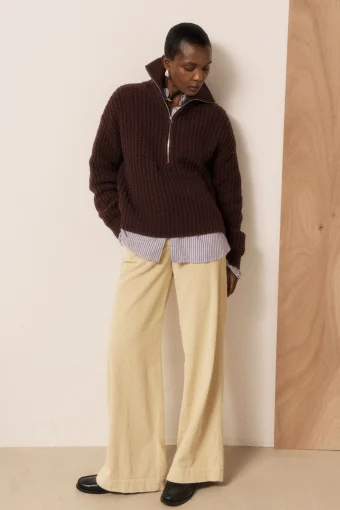 JERSEY MYPIO DE LANA MERINO CHOCOLATE HARTFORD