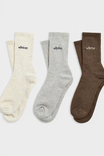 PACK 3 CALCETINES MELANGE MULTICOLOR THE MERCER BRAND