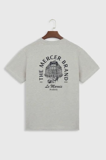 CAMISETA UNISEX THE MERCER NEIGHBORHOOD GRIS THE MERCER BRAND