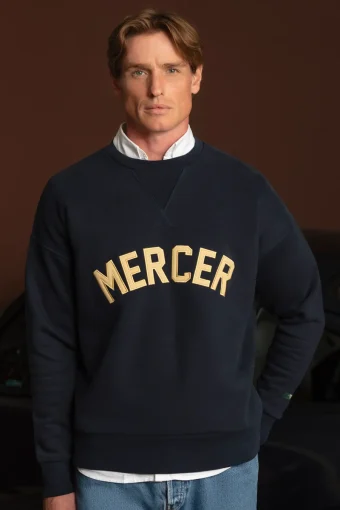 SUDADERA THE MERCER SIGNATURE AZUL THE MERCER BRAND