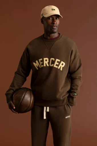 SUDADERA THE MERCER SIGNATURE MARRÓN THE MERCER BRAND