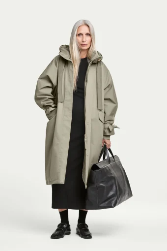 ABRIGO LIVIA IMPERMEABLE VERDE GRISÁCEO G-LAB