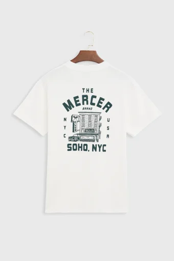 CAMISETA UNISEX THE MERCER NEIGHBORHOOD BLANCA THE MERCER BRAND