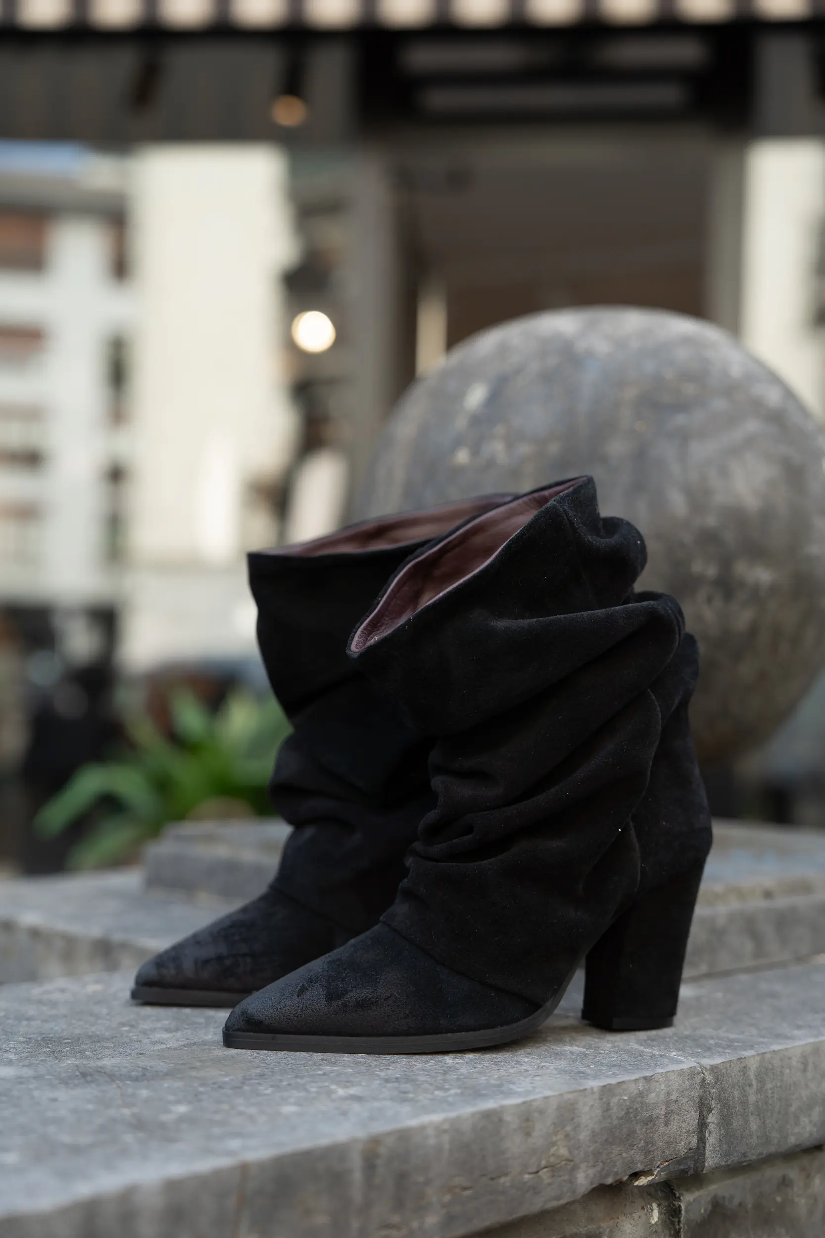 BOTINES BAZE DE ANTE NEGRO ZOE ITALY