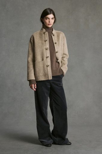 CHAQUETA CANDICE OVERSIZE DE LANA BEIGE HOD PARIS