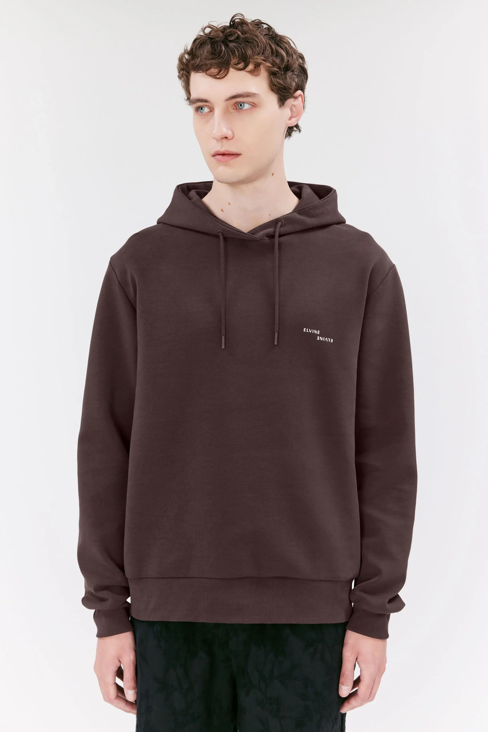 SUDADERA CON CAPUCHA EGON MARRÓN ELVINE