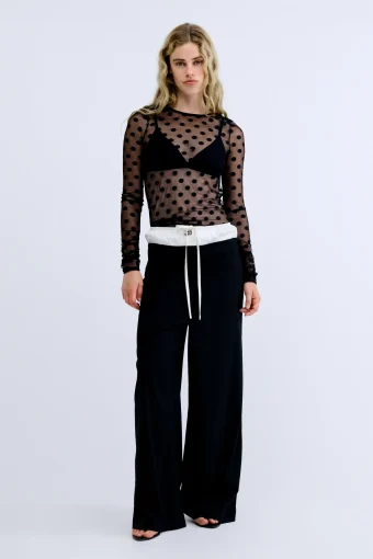 CAMISETA DE TUL ELLE NEGRA LOVE STORIES