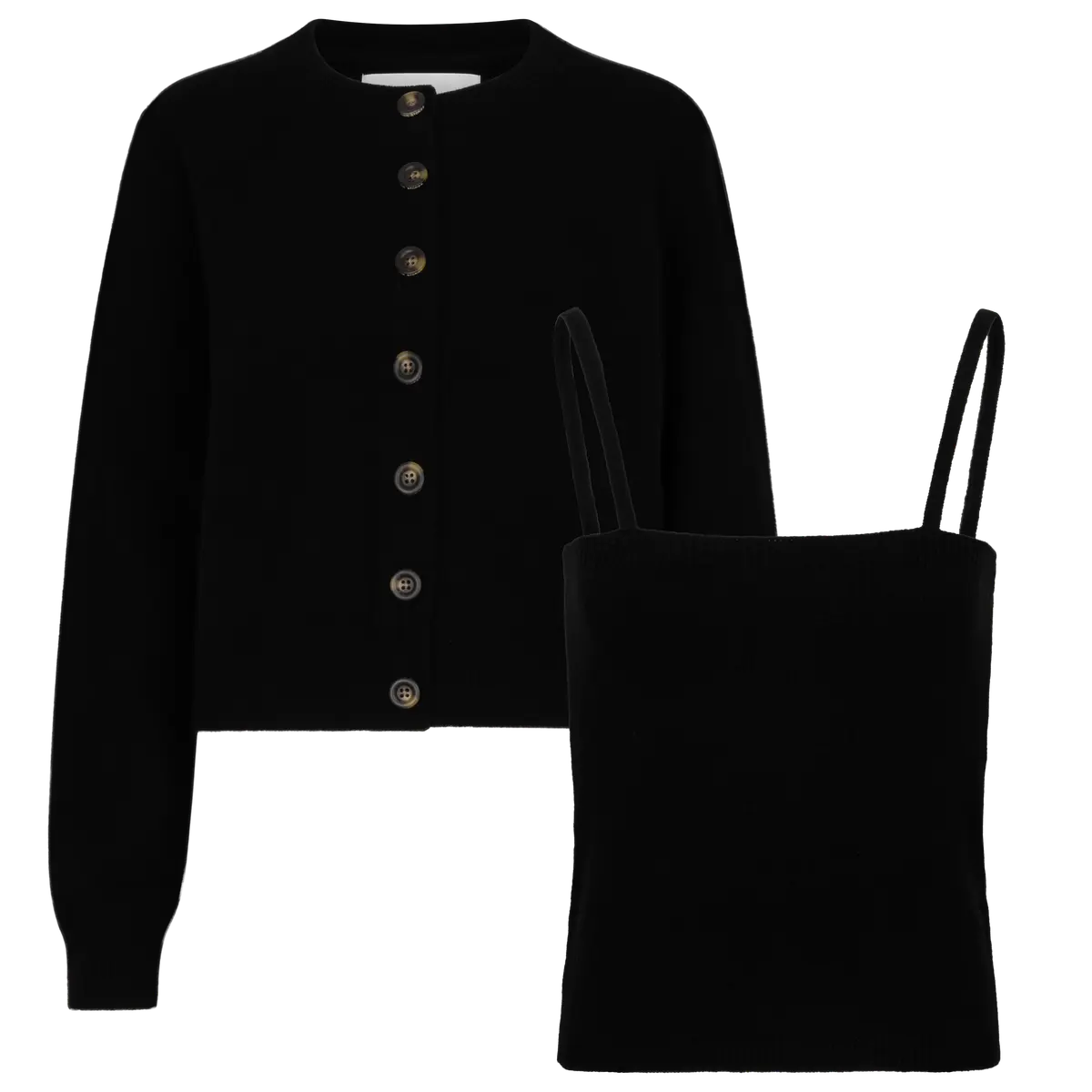 JERSEY + TOP MIRANDA CAMILLE DE LANA NEGRO LOVE STORIES